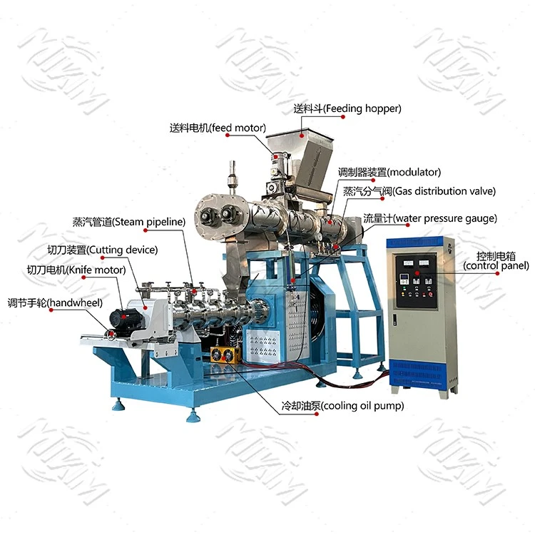 Structural Composition of the Wet-Type Single-Screw Floating Fish Feed Pellet Mill Structural Composition of the Wet-Type Single-Screw Floating Fish Feed Pellet Mill