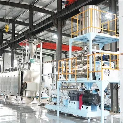 Floating feed pellet production line
